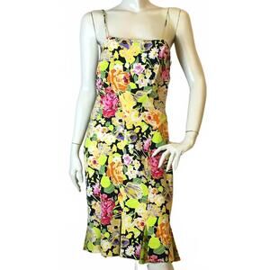 NEW MARIELLA BURANI women's sleeveless floral dress in floral